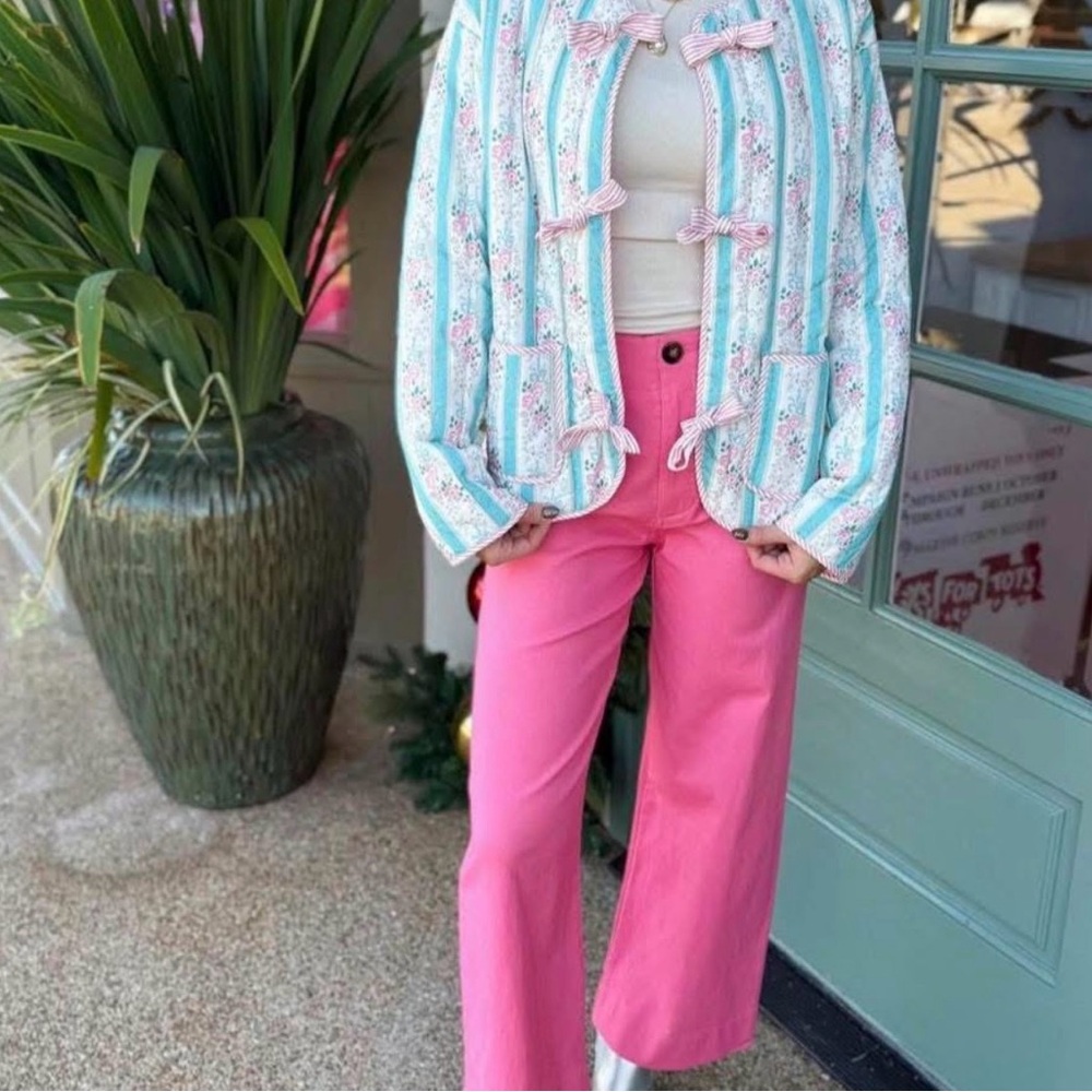 Striped Floral Jacket